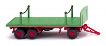 Wiking 044703 - H0 - Rungenpritschen-Anhänger - maigrün